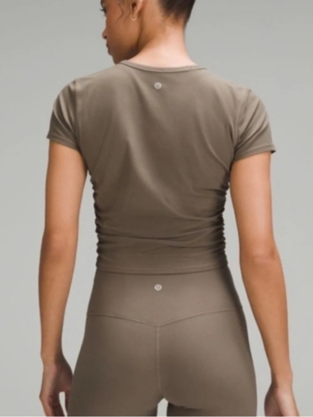 Lululemon All It Takes Ribbed Nulu Short Sleeve Tee Nomad Size 6